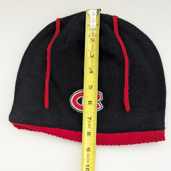 Montreal Canadians REVERSIBLE Cuffless Knit Beanie/Hat/Tuque/Chook - Picture 5 of 7